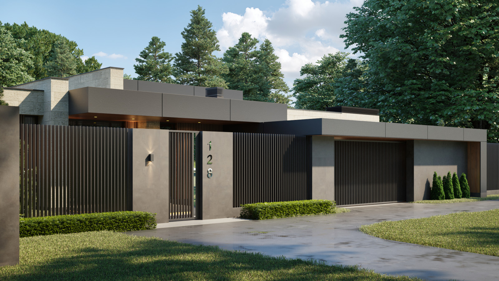 Проект одноэтажного индивидуального жилого дома. МО, Одинцовский р-н, д. Чигасов