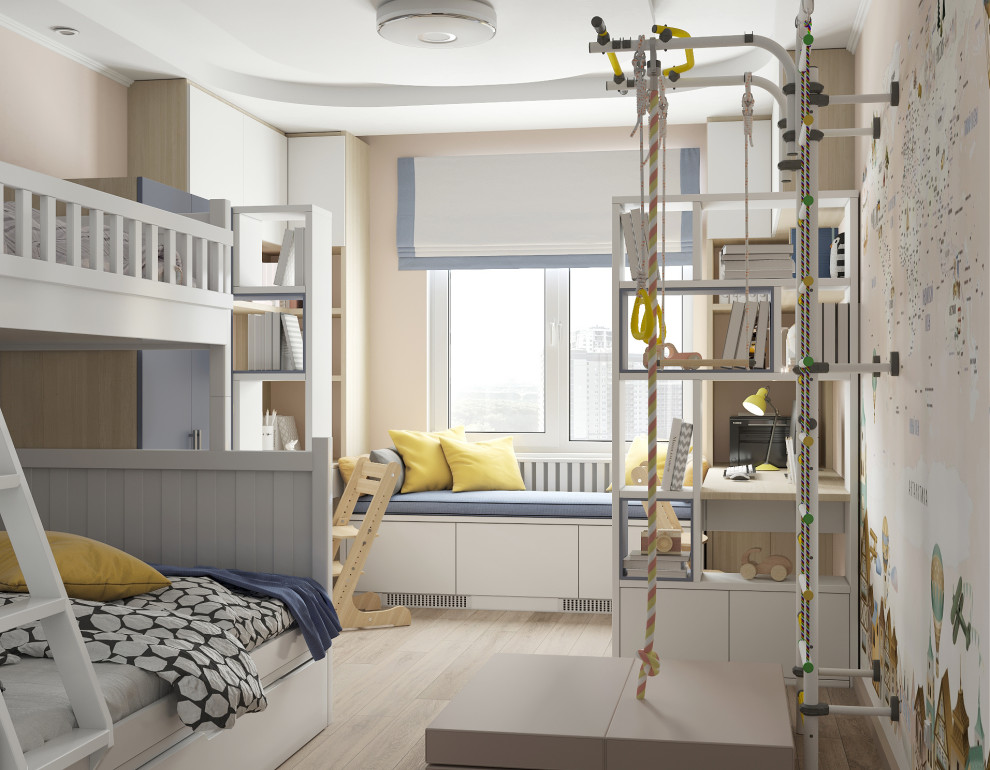 Проект Детской комнаты для брата и сестры, Спб, 2020г