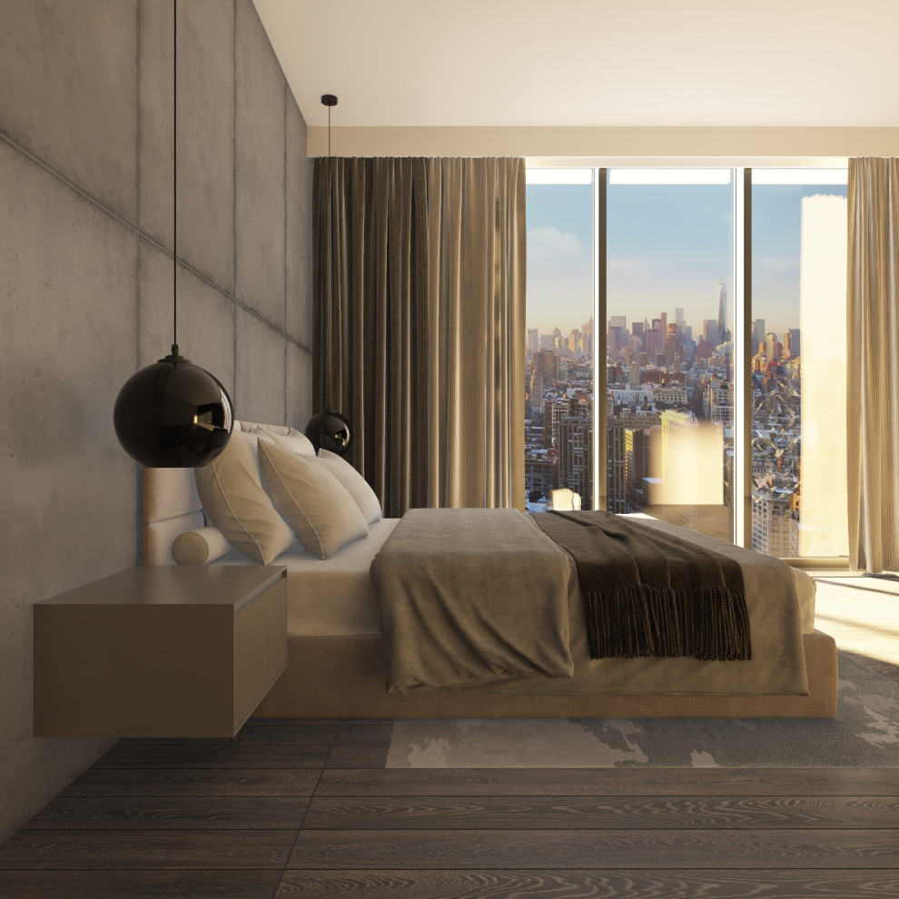 Обложка проекта: Спальня с панорамным окном