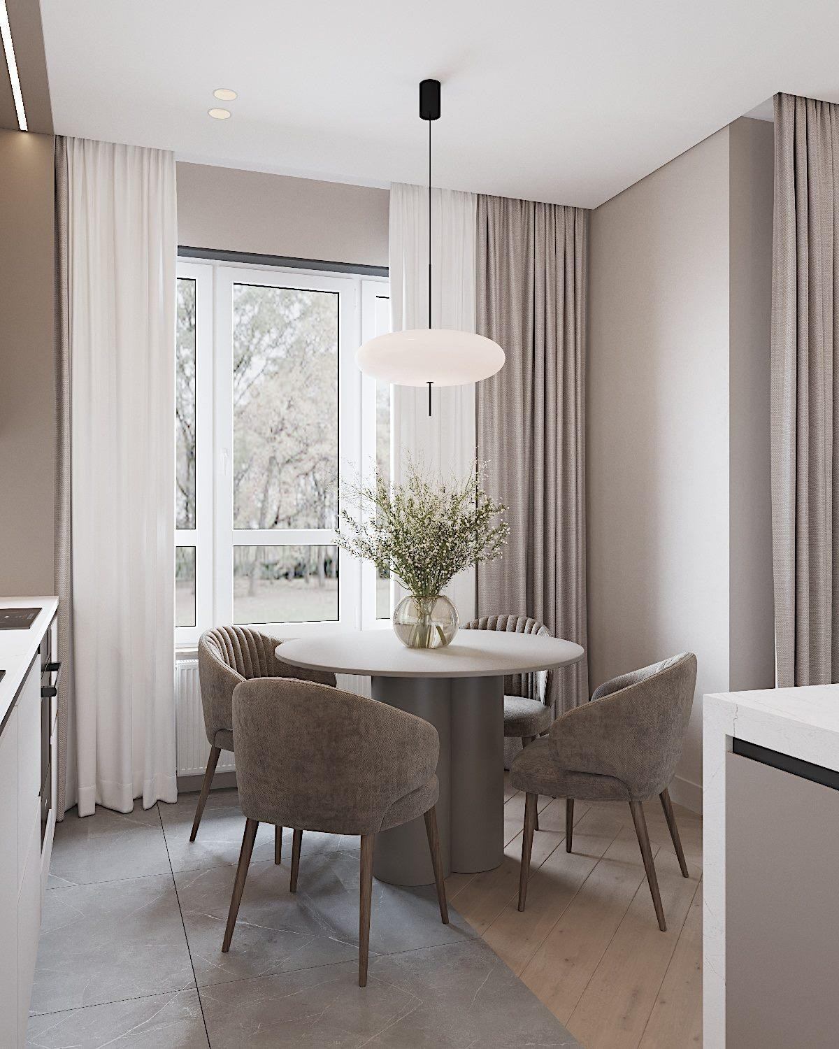 Квартира 57м2 в Новороссийске в стиле неоклассика