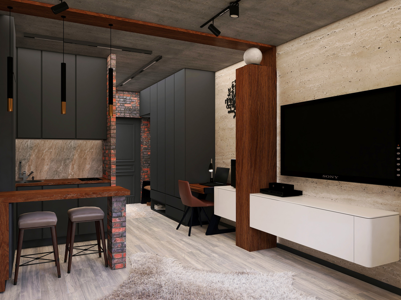 Квартира-студия для студента 24,8 кв.м