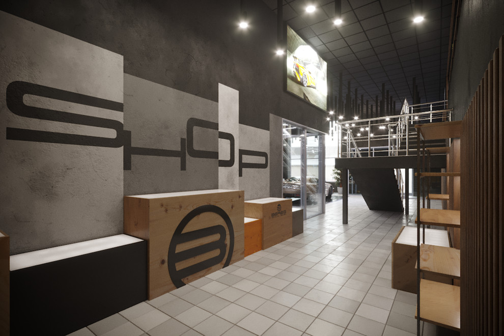 Дизайн интерьера детейлинг центра на Береговой г.Москва