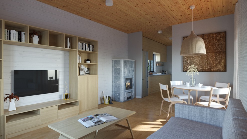 Двухэтажный дом 10.8 х 6.2 м. с тремя спальнями