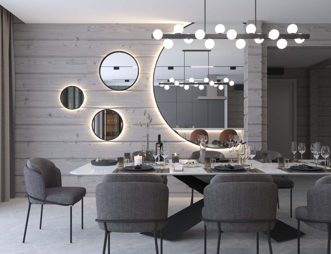 ЗАГОРОДНЫЙ ДОМ из клеёного бруса 500м2