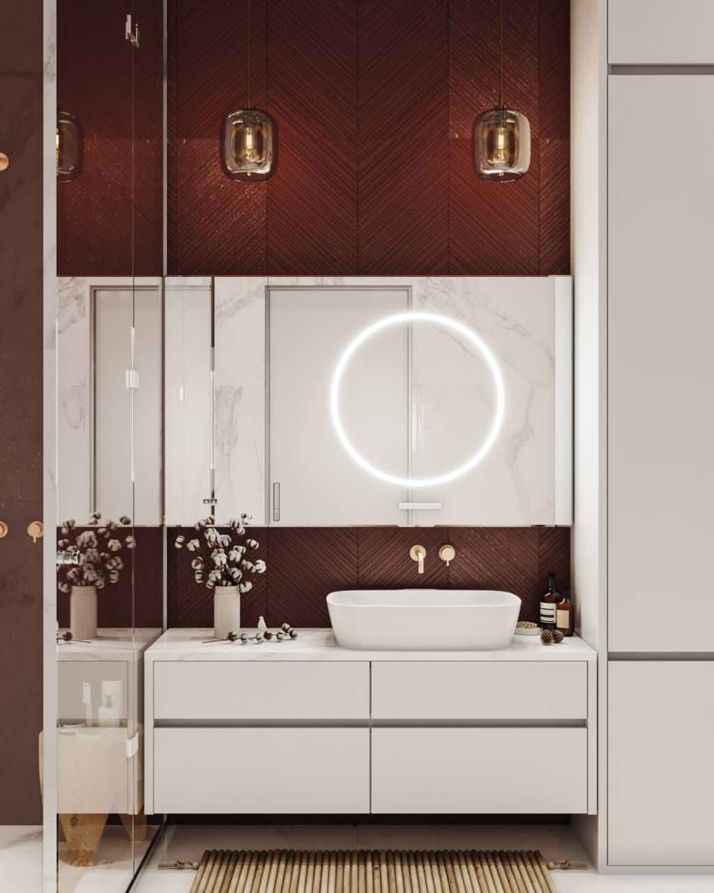 One bedroom apartment 65 m² in eclectic style