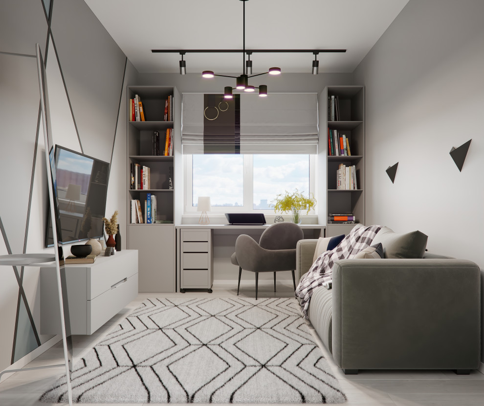 Дизайн интерьера в серых тонах