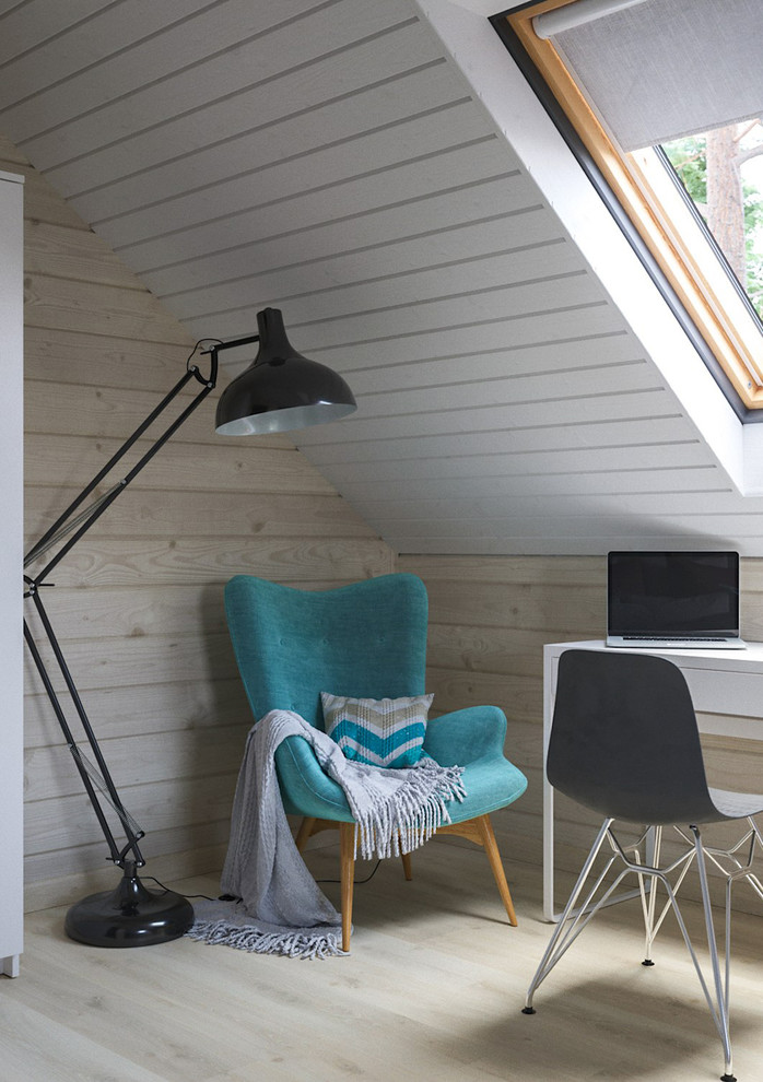 Мансардный этаж в сканди стиле