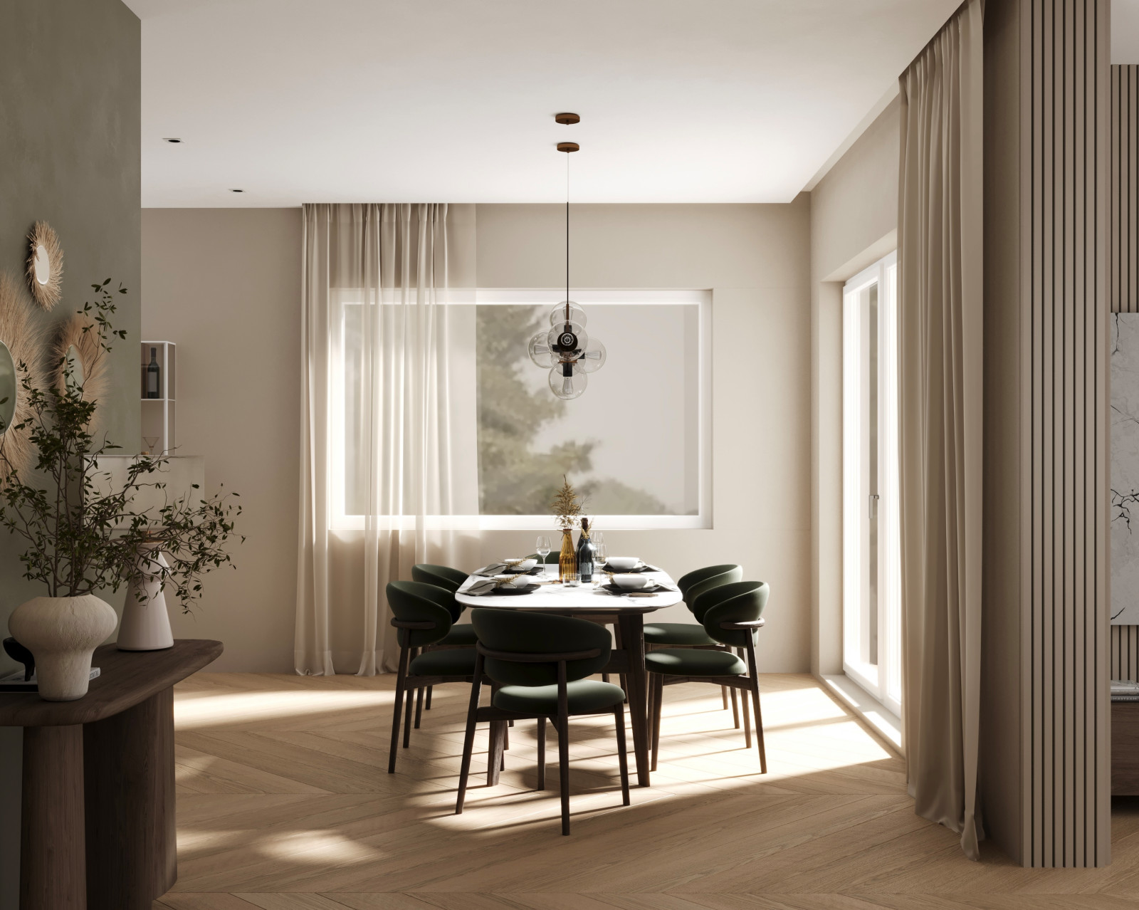 Обволакивающий интерьер дома