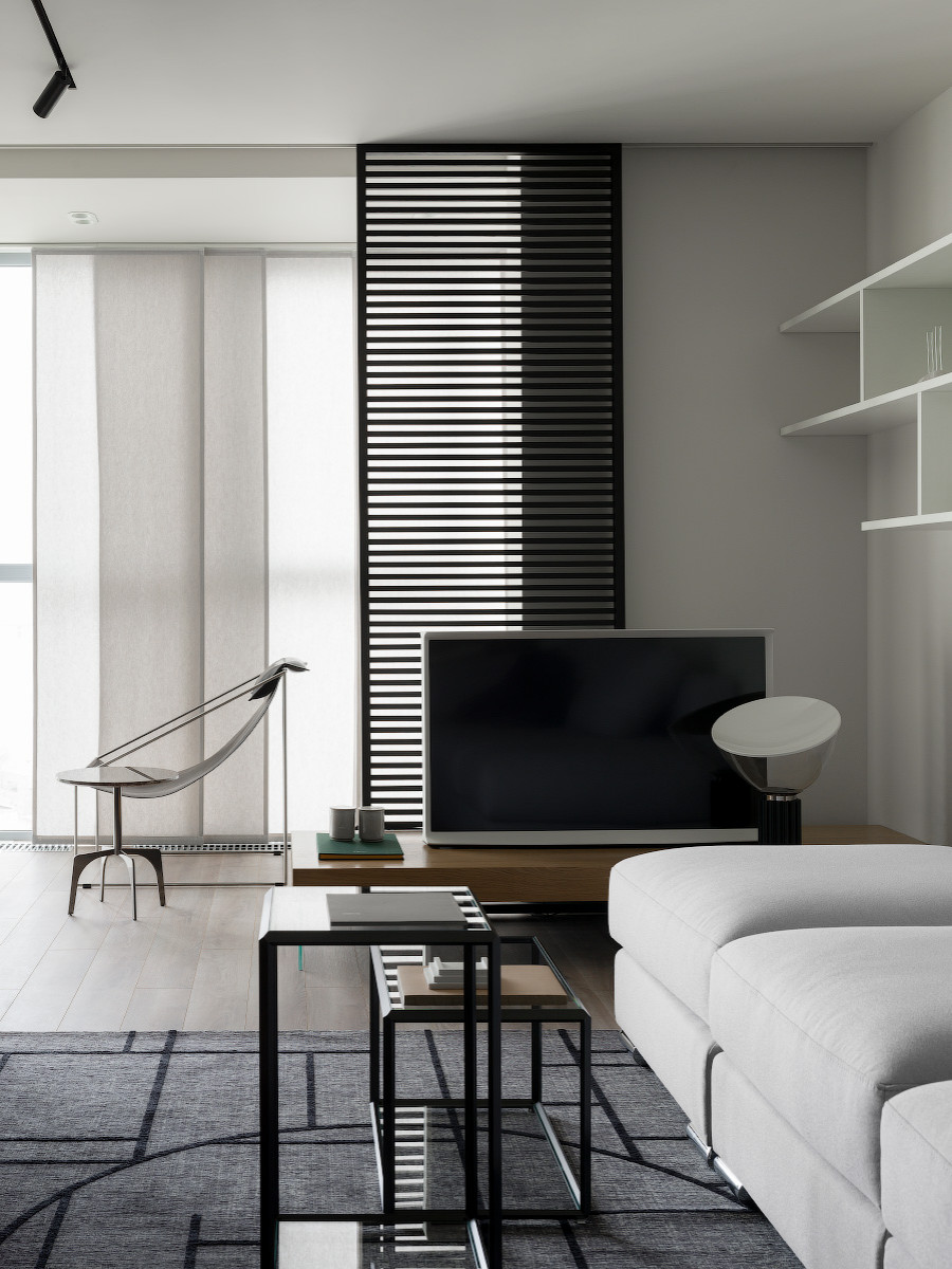 Houzz тур: Квартира в Саратове с ванной в стеклянном кубе