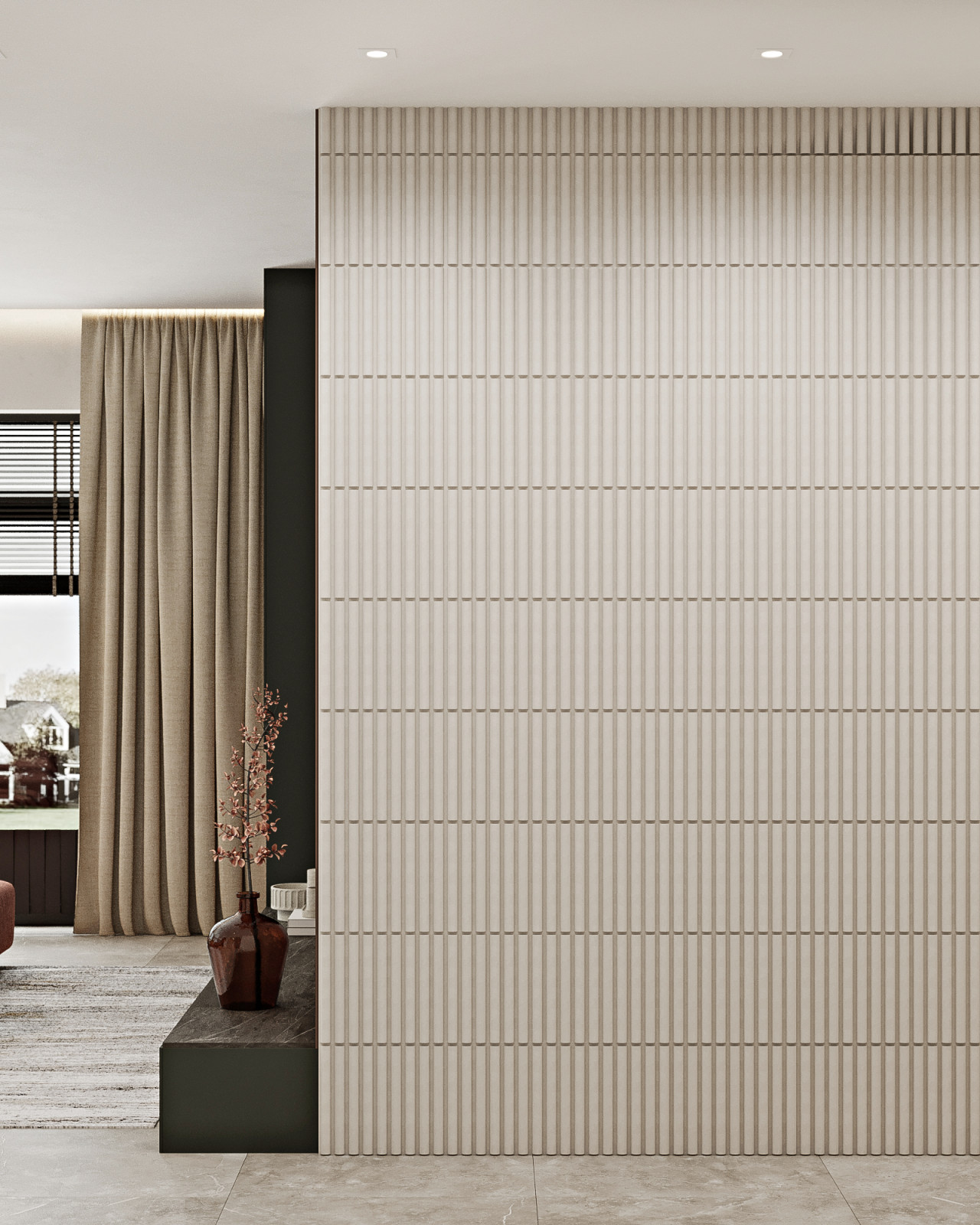 КП Первозванный 1, кухня-гостиная (вариант 4)