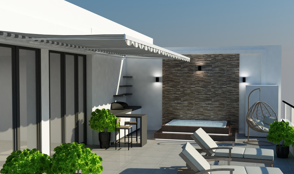 Терасса 21 этажа В ЖК Акай сити