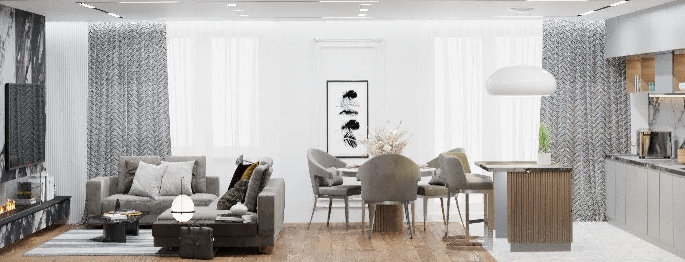 кухня-гостиная