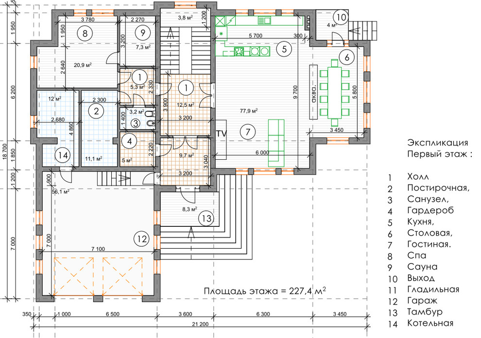 Проект коттеджа 6
