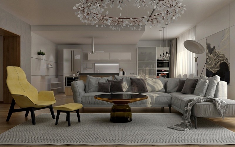Дизайн-проект квартиры в современном стиле