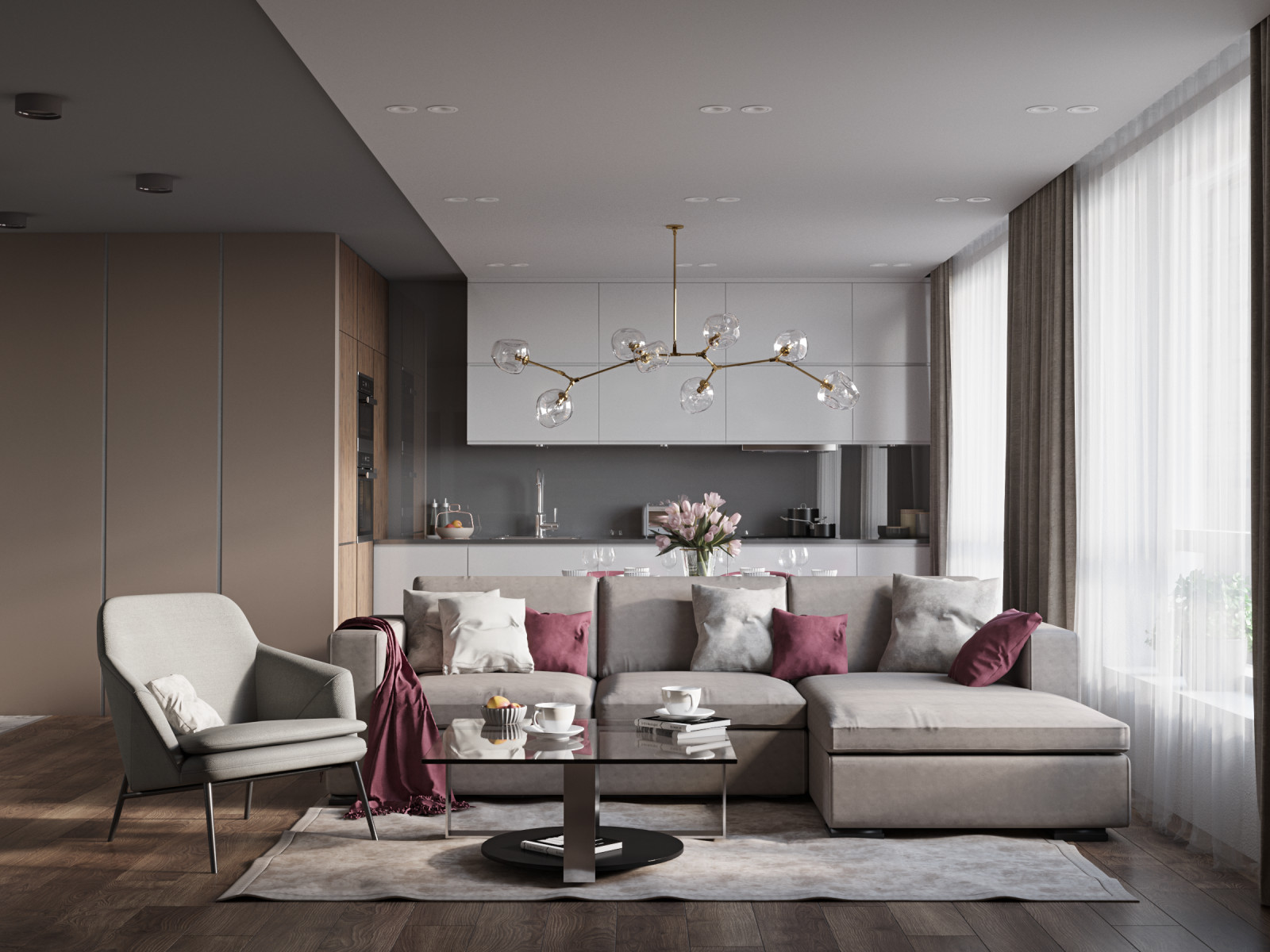 Обложка проекта: Современные апартаменты в Санкт-Петербурге