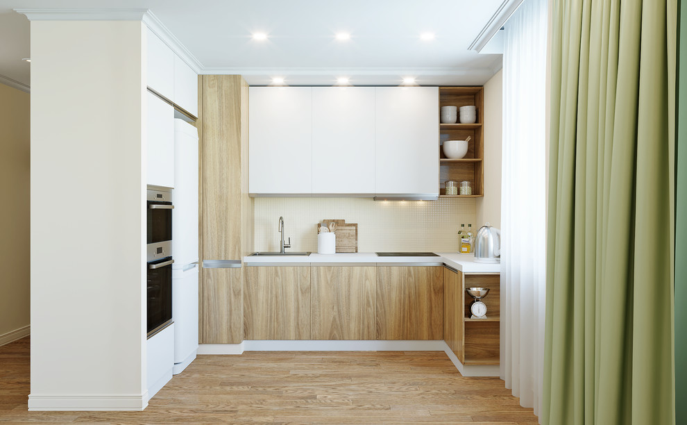 Обложка проекта: Гостиная - кухня 45м2