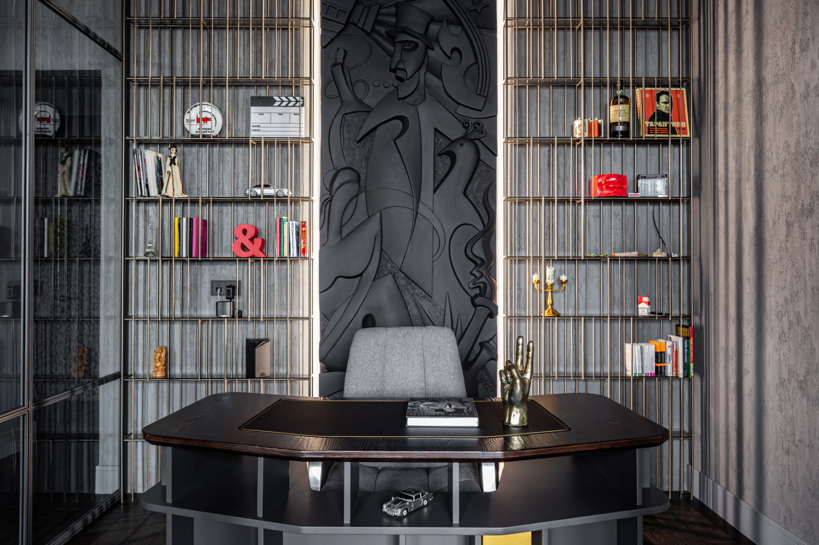 Черный интерьер 66 м.кв.