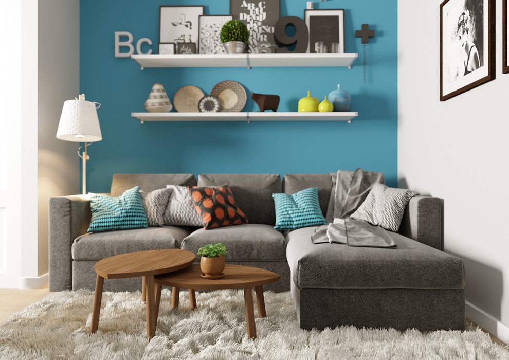 Уютная скандинавия с яркими акцентами