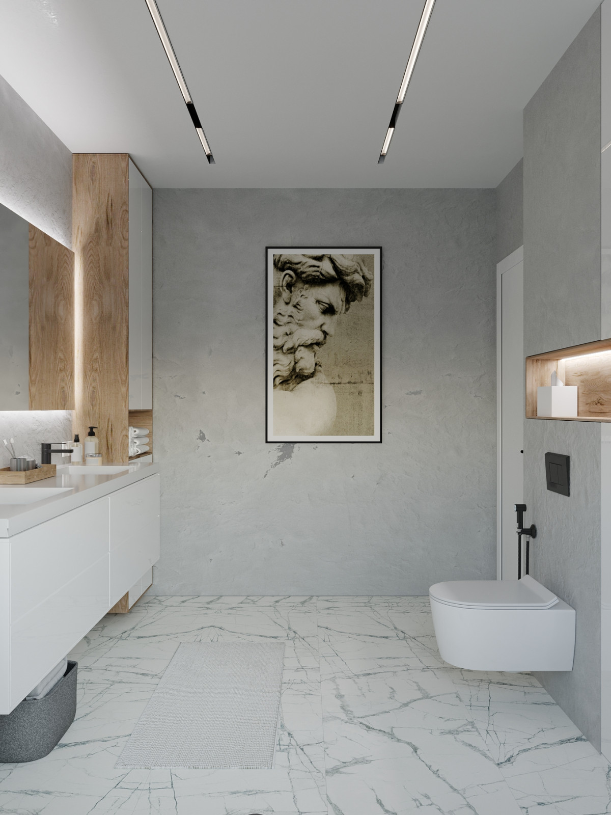 Просторная ванная комната