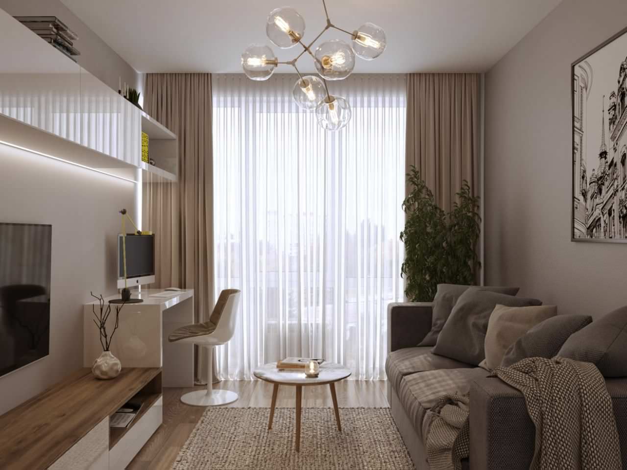 Дизайн проект квартиры в современном стиле