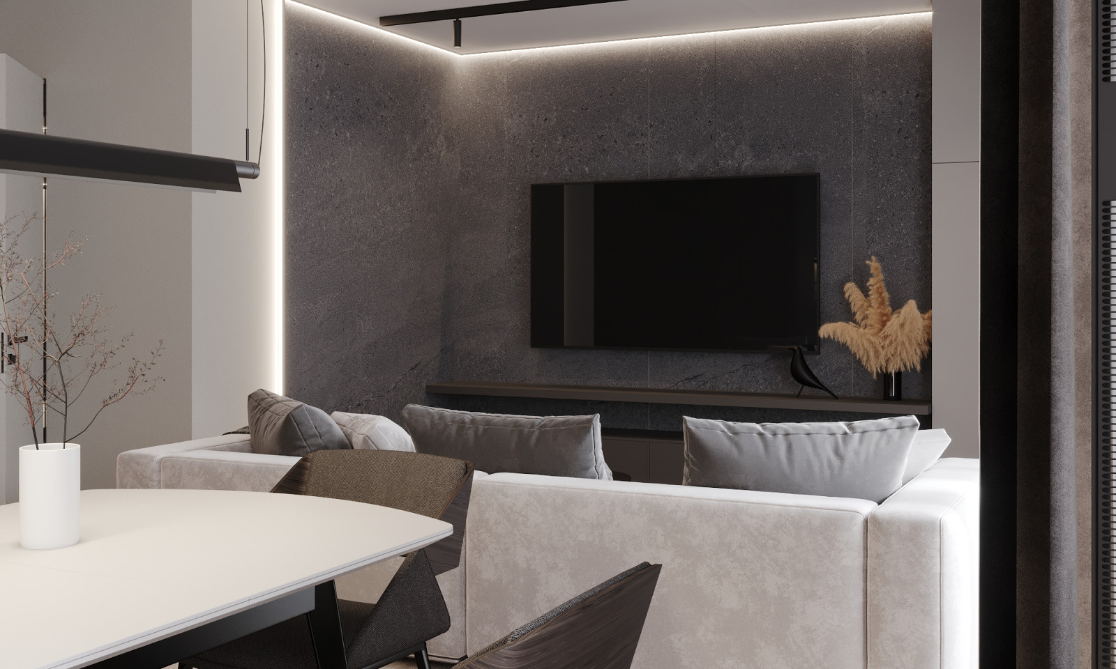 Интерьер квартиры 87м2 в поселке парке Весна