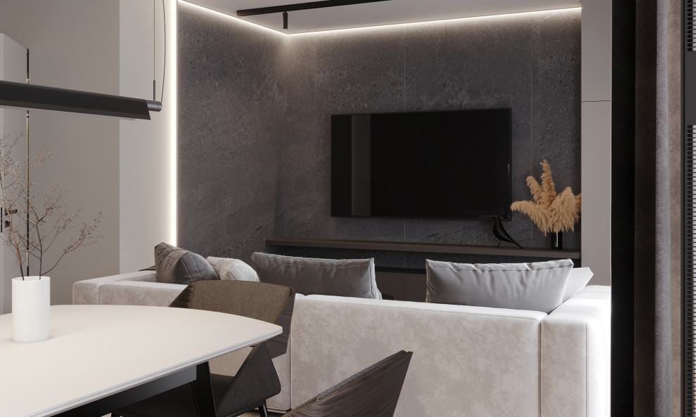 Интерьер квартиры 87м2 в поселке парке Весна