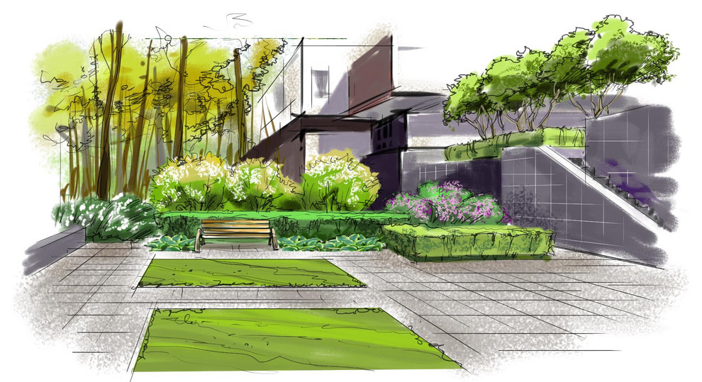 ландшафтный скетч