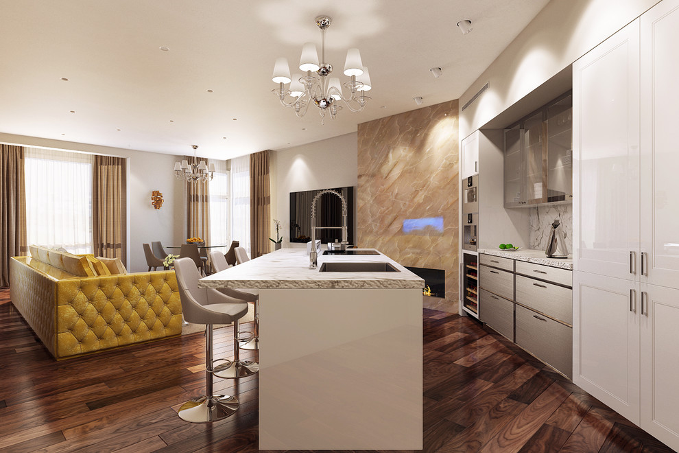 Проект квартиры ЖК "Алые Паруса" (3D визуализации)