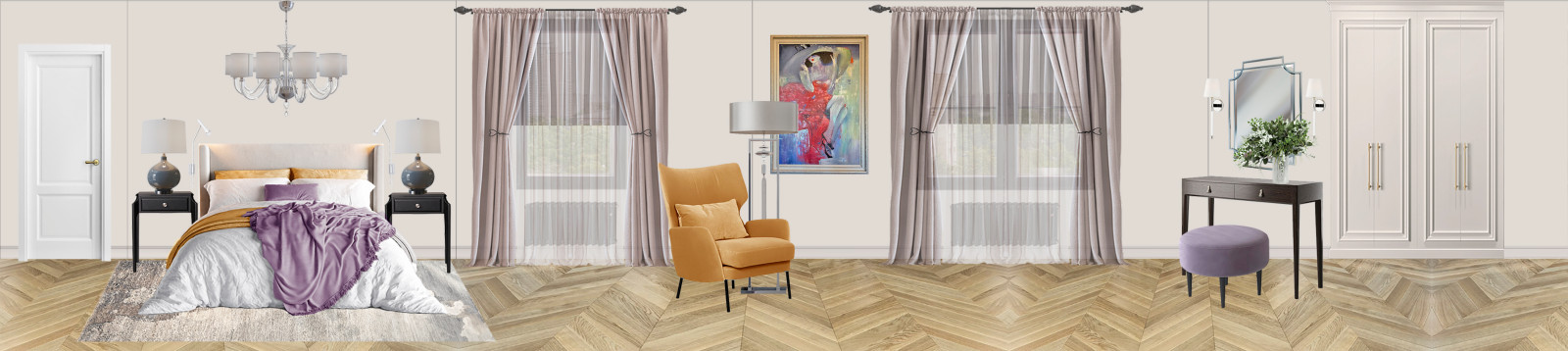 Квартира в стиле современная классика