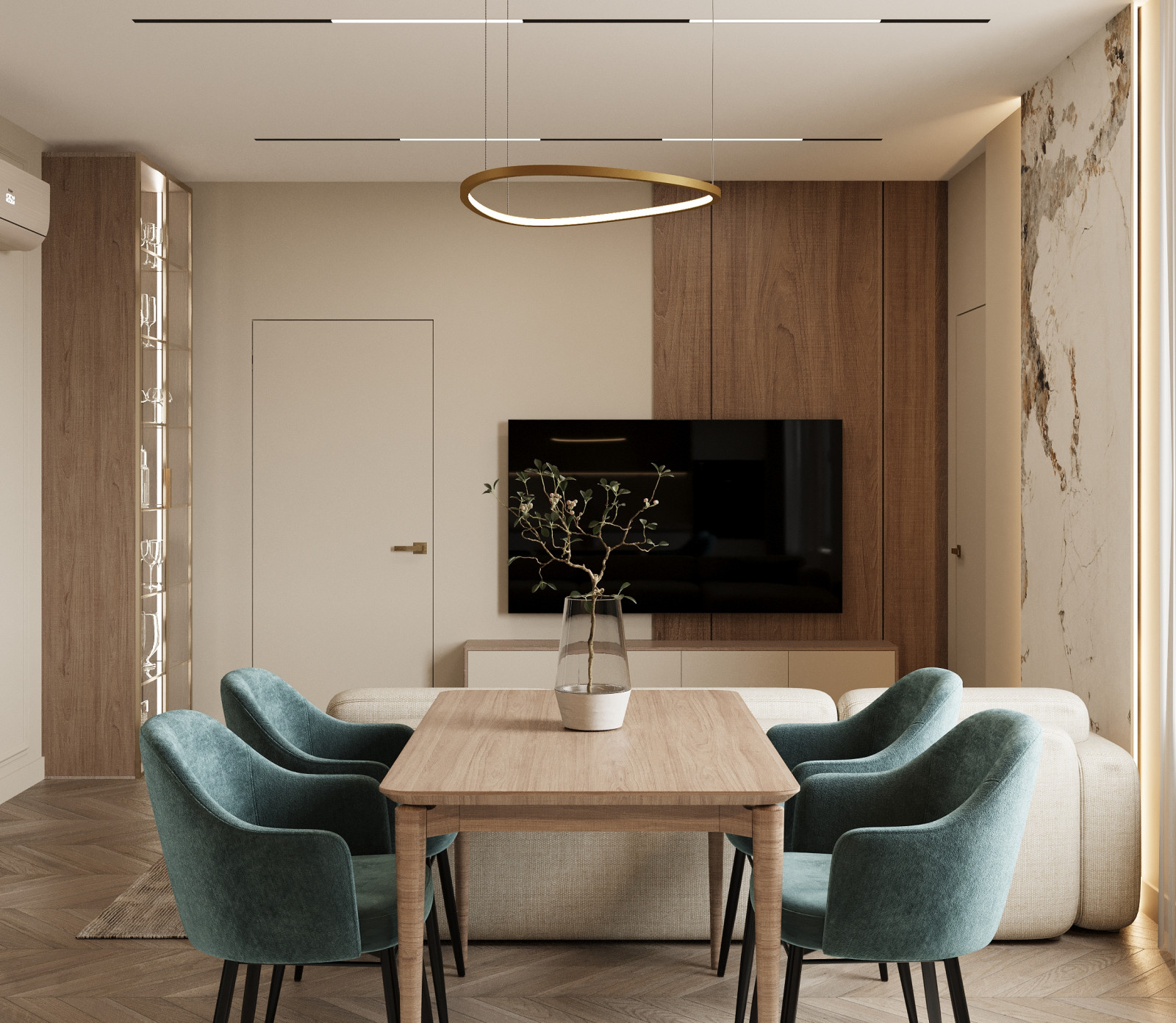 Дизайн 2-комнатной квартиры в ЖК Цивилизация на Неве