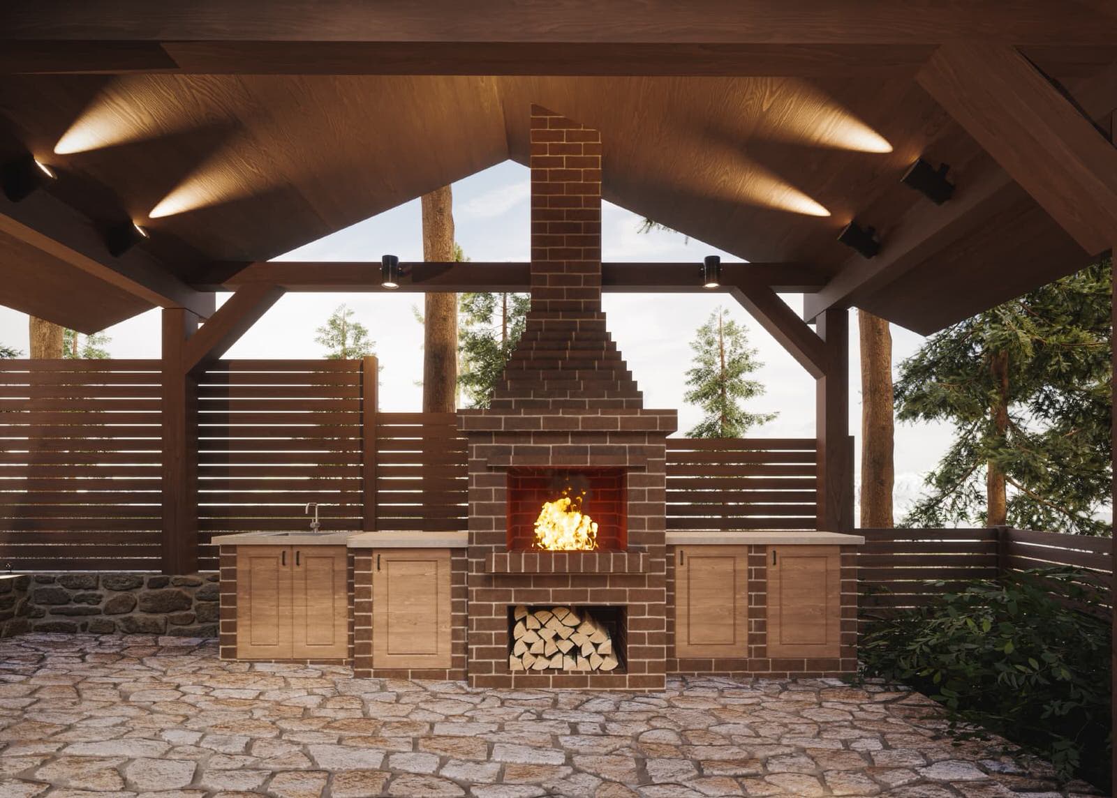 Лесные просторы