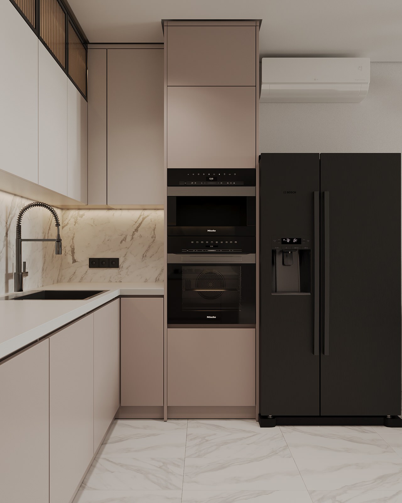 Кухня гостиная для динамичной семьи