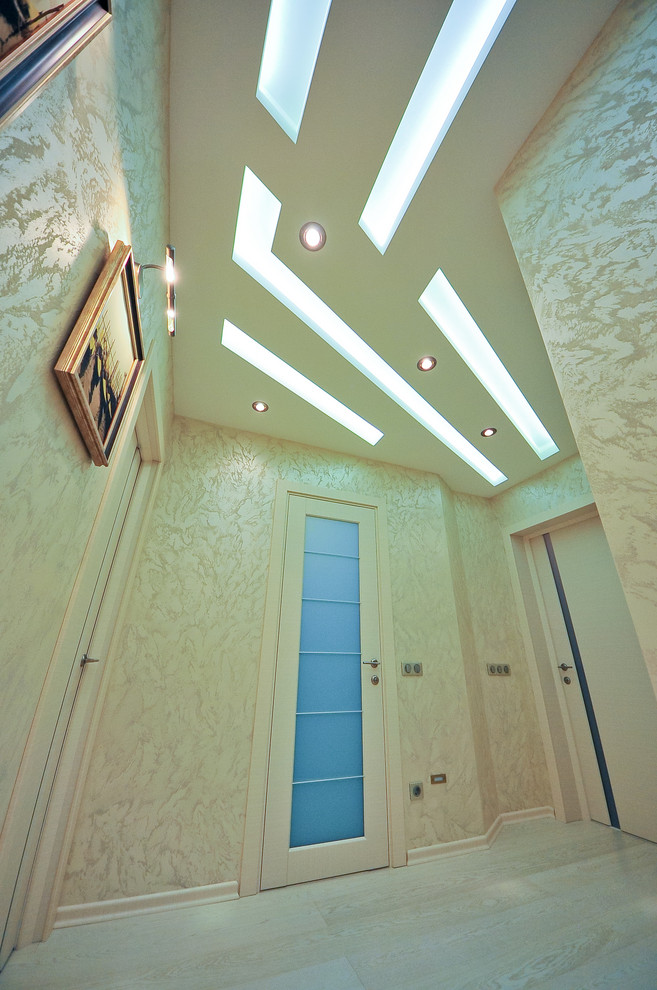 Скай Форт. Необычный интерьер квартиры площадью около 100 м2