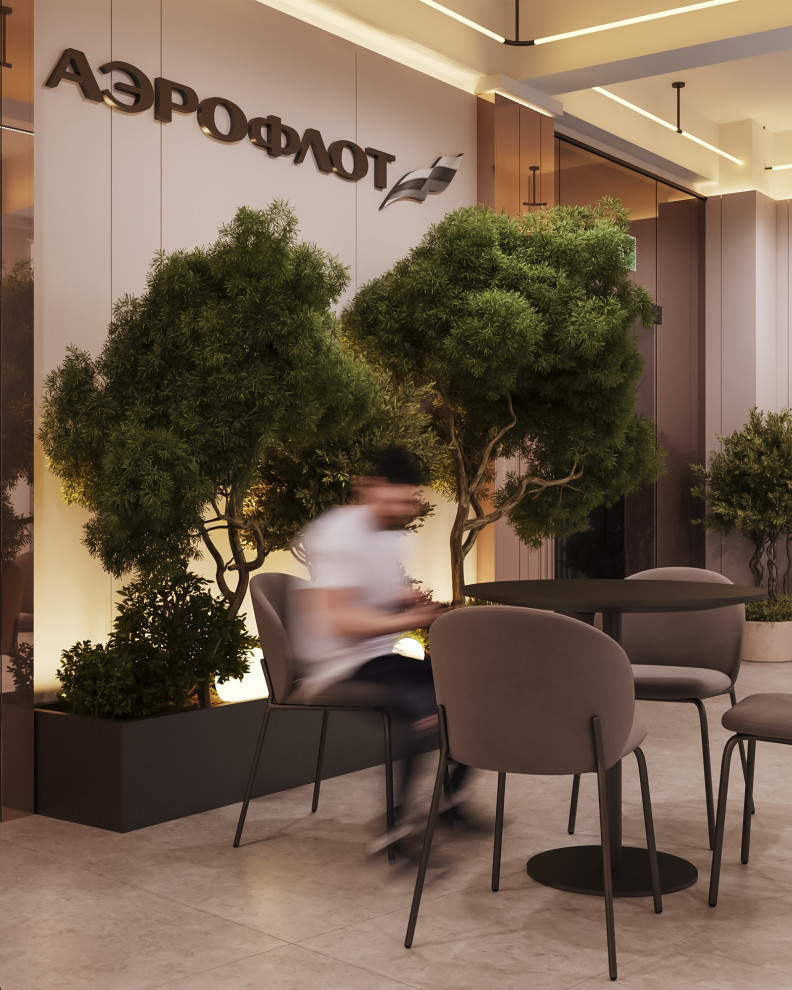 Медицинский центр "Аэрофлот". Зона кофе-поинта