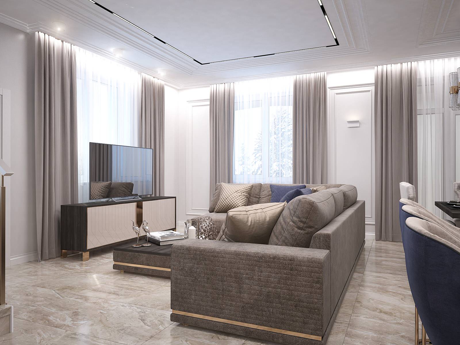 Обложка проекта: Гостиная дома в Сарове