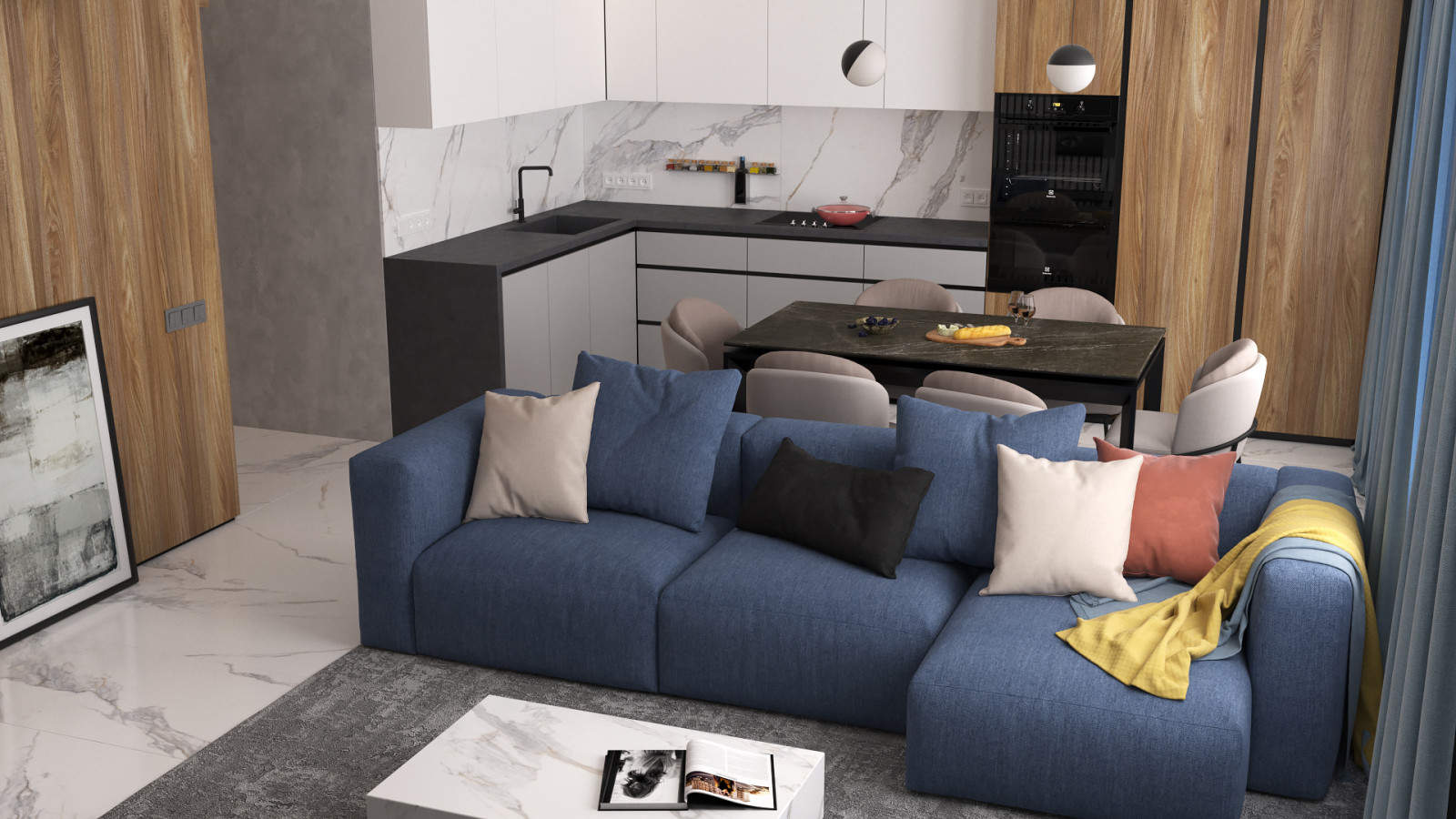 Дизайн проект квартиры в ЖК "Феникс" 140 кв.м.