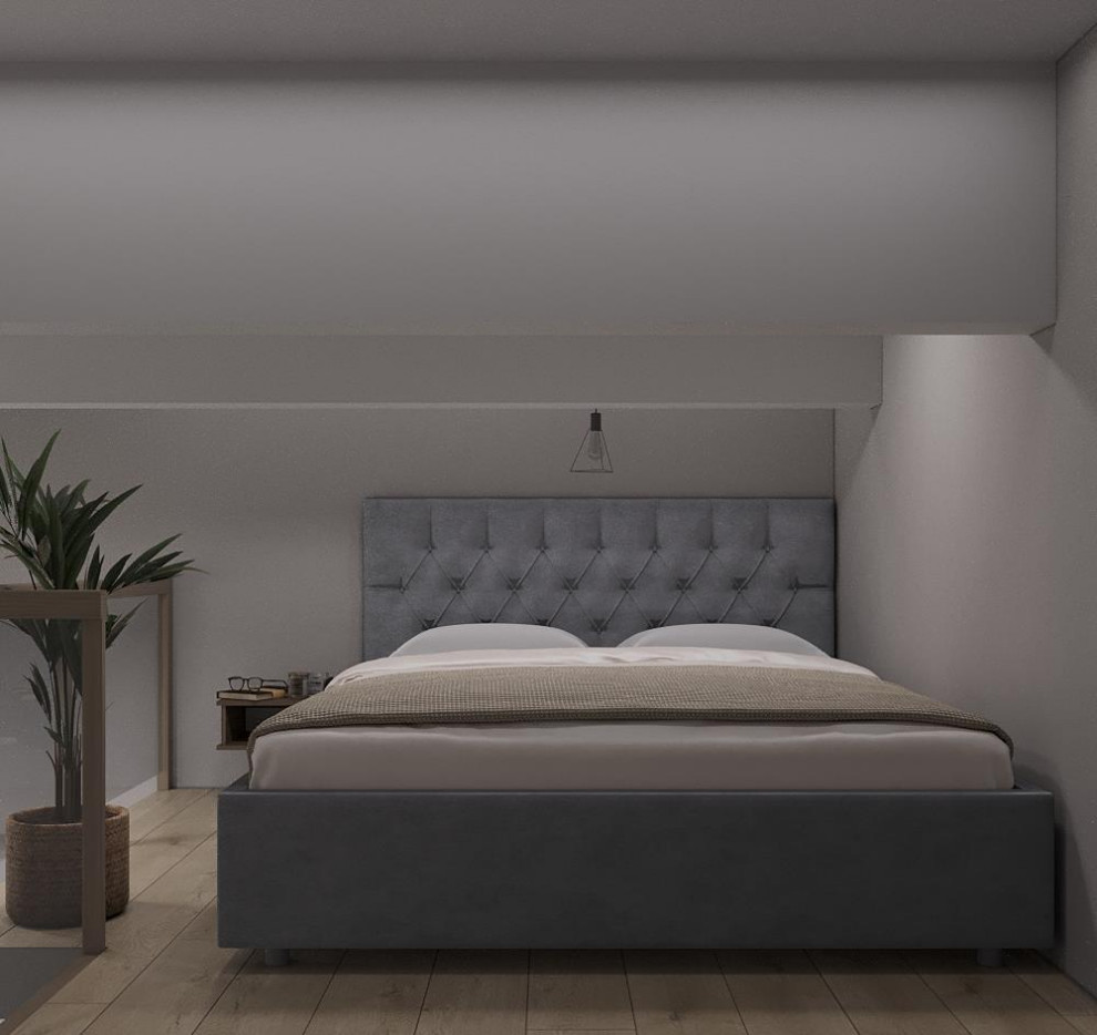 Студия с антресолью в скандинавском стиле