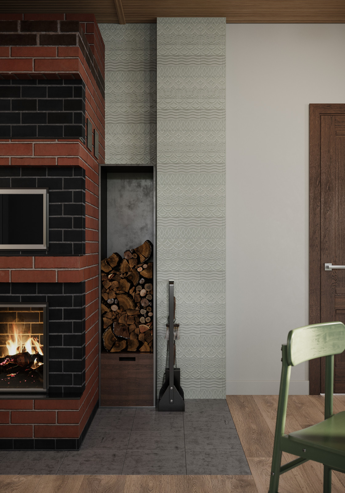 Гостиная загородного дома