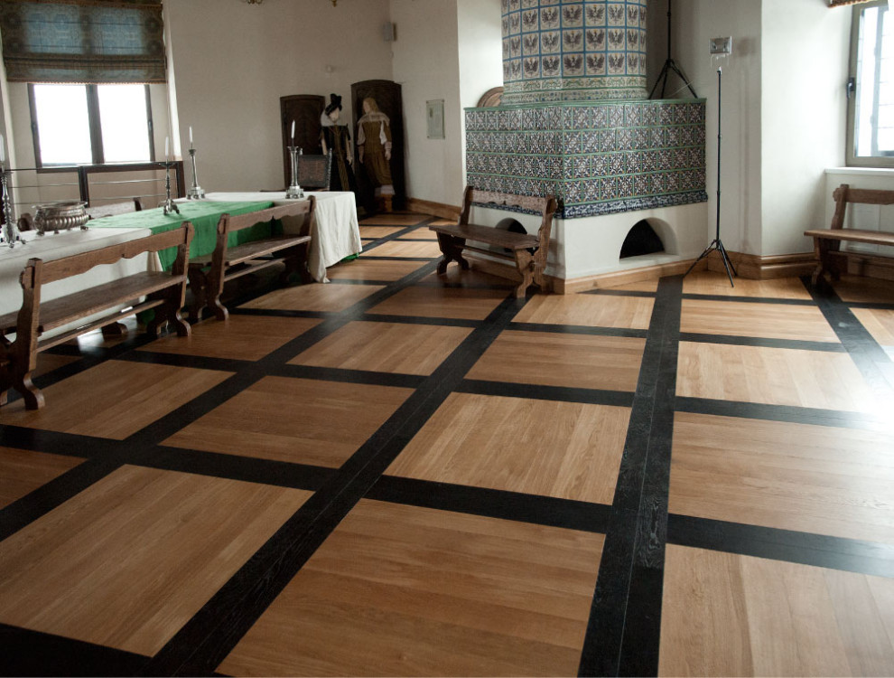 Воссоздание паркетных полов эпохи Радзивиллов в залах Мирского замка