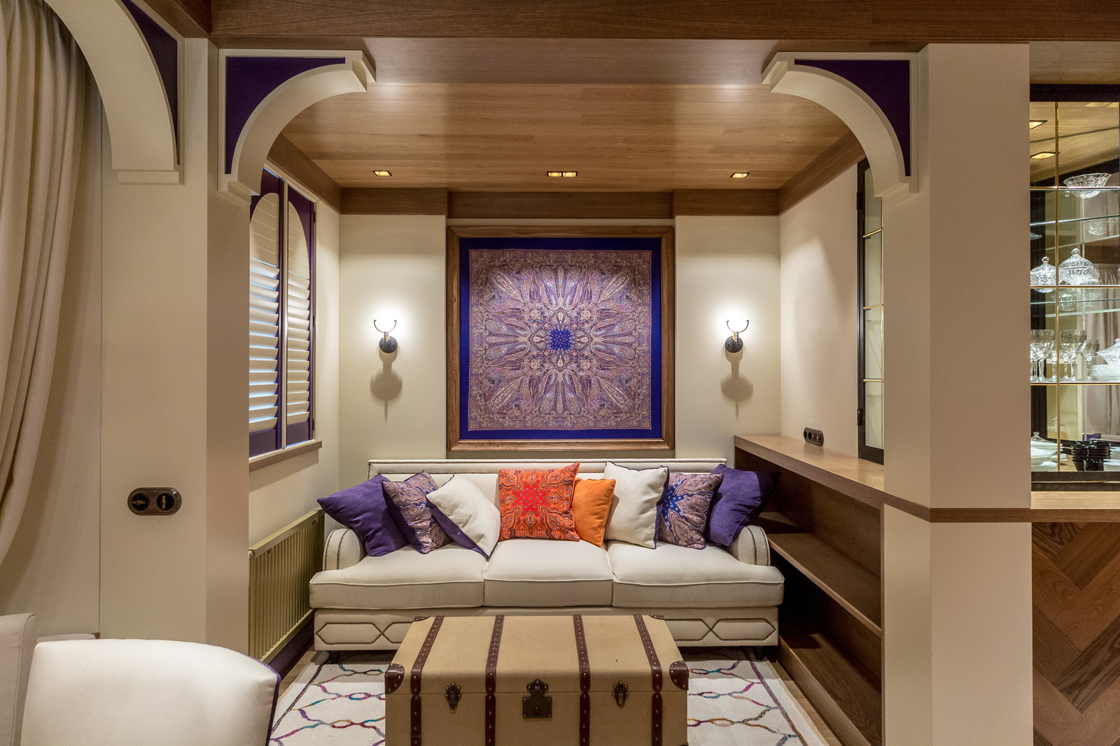 Проект "Гостиная с фиолетовым кантом" для программы Дачный Ответ на НТВ