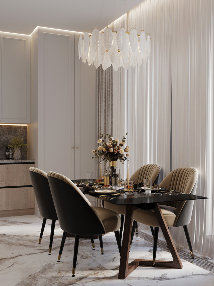 Современный проект квартиры 116 м² для семейной пары