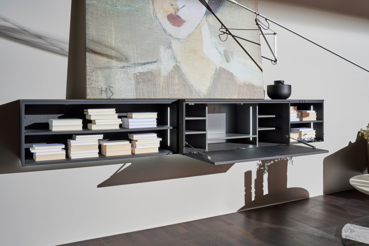 Lugano Lack / Legno - Eiche Sepia