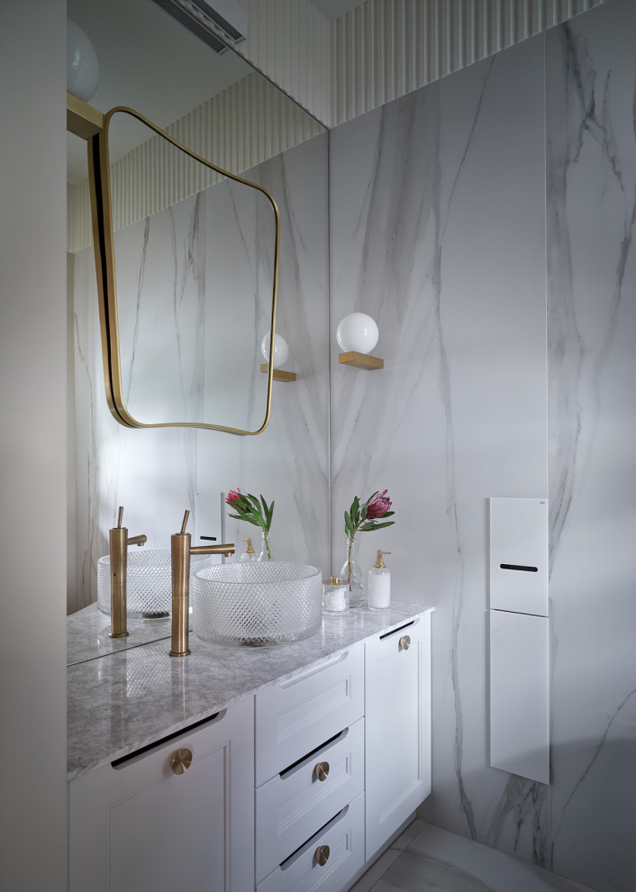 Гостевой сан.узел хоть и не большой, но получился значимым. Отверстия на ящиках