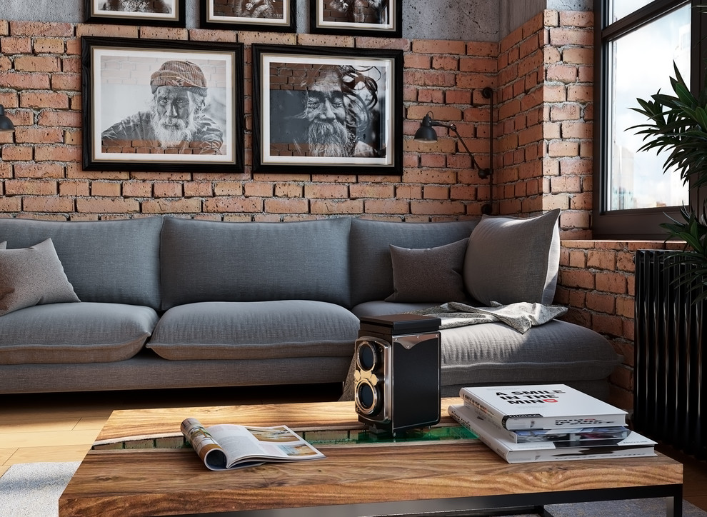 Обложка проекта: Visualization of an apartment in loft style