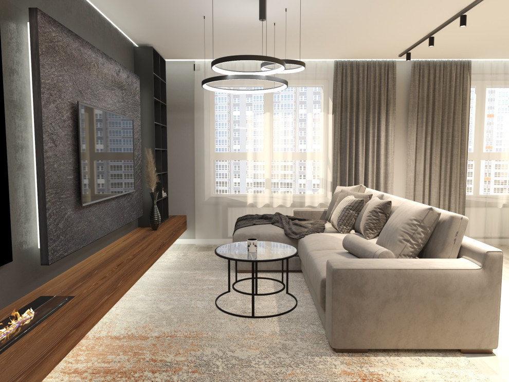 Кухня-гостиная для молодой семьи