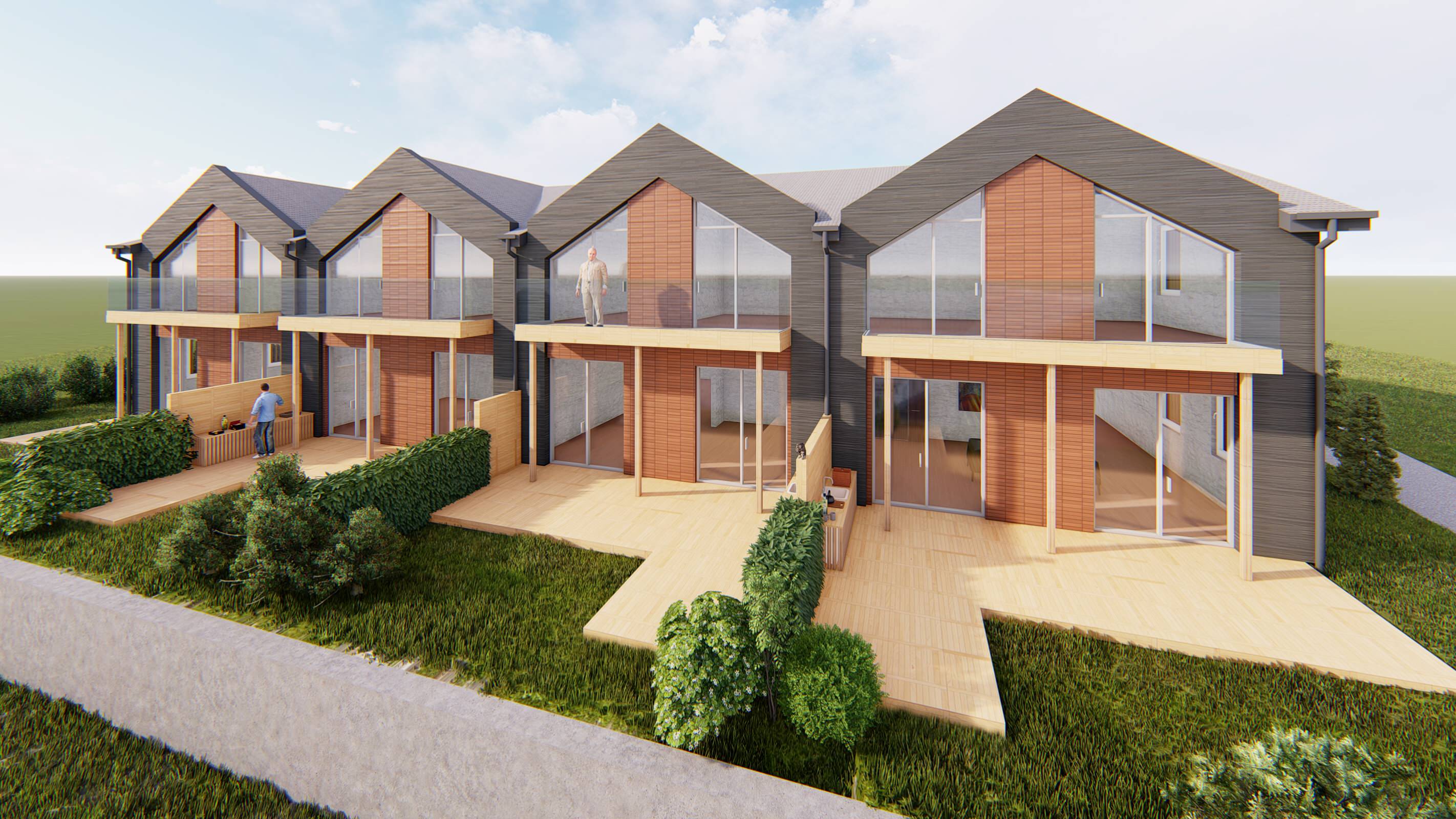 Блокированные дома в пригороде Владивостока