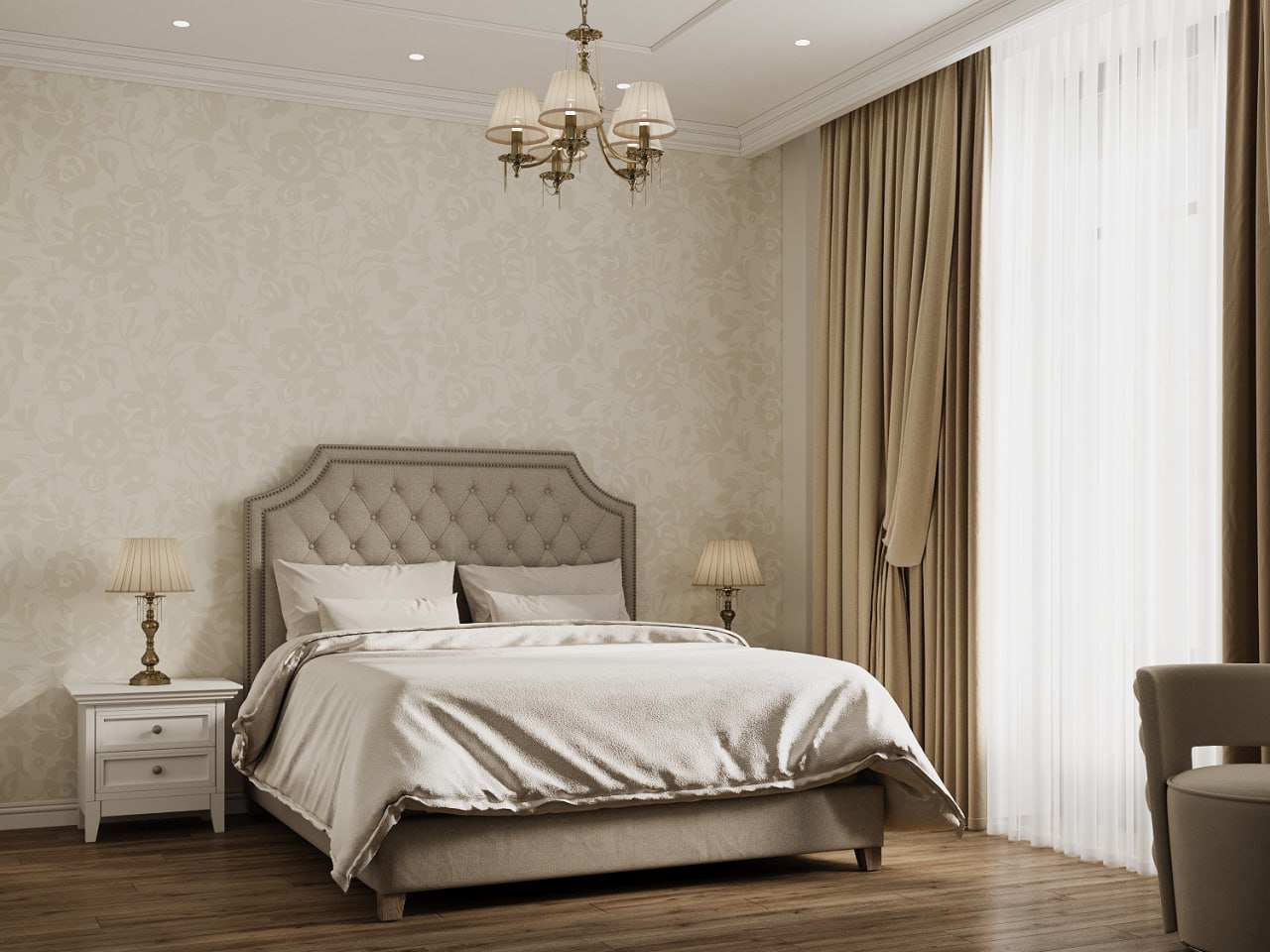 Дизайн-проект квартиры в "Сталинке" в классическом стиле