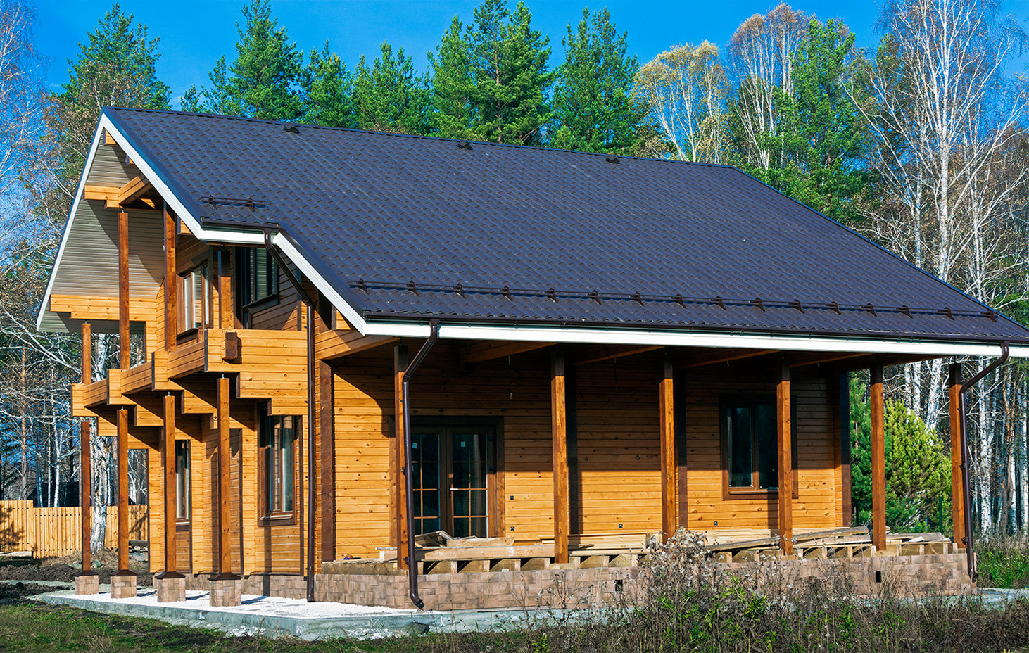 Дом из профилированного бруса камерной сушки