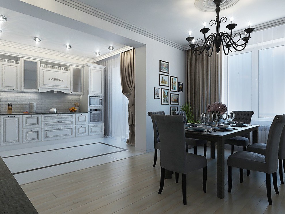Дизайн интерьера 3к.кв. в ЖК Янтарный город (160 кв. м)