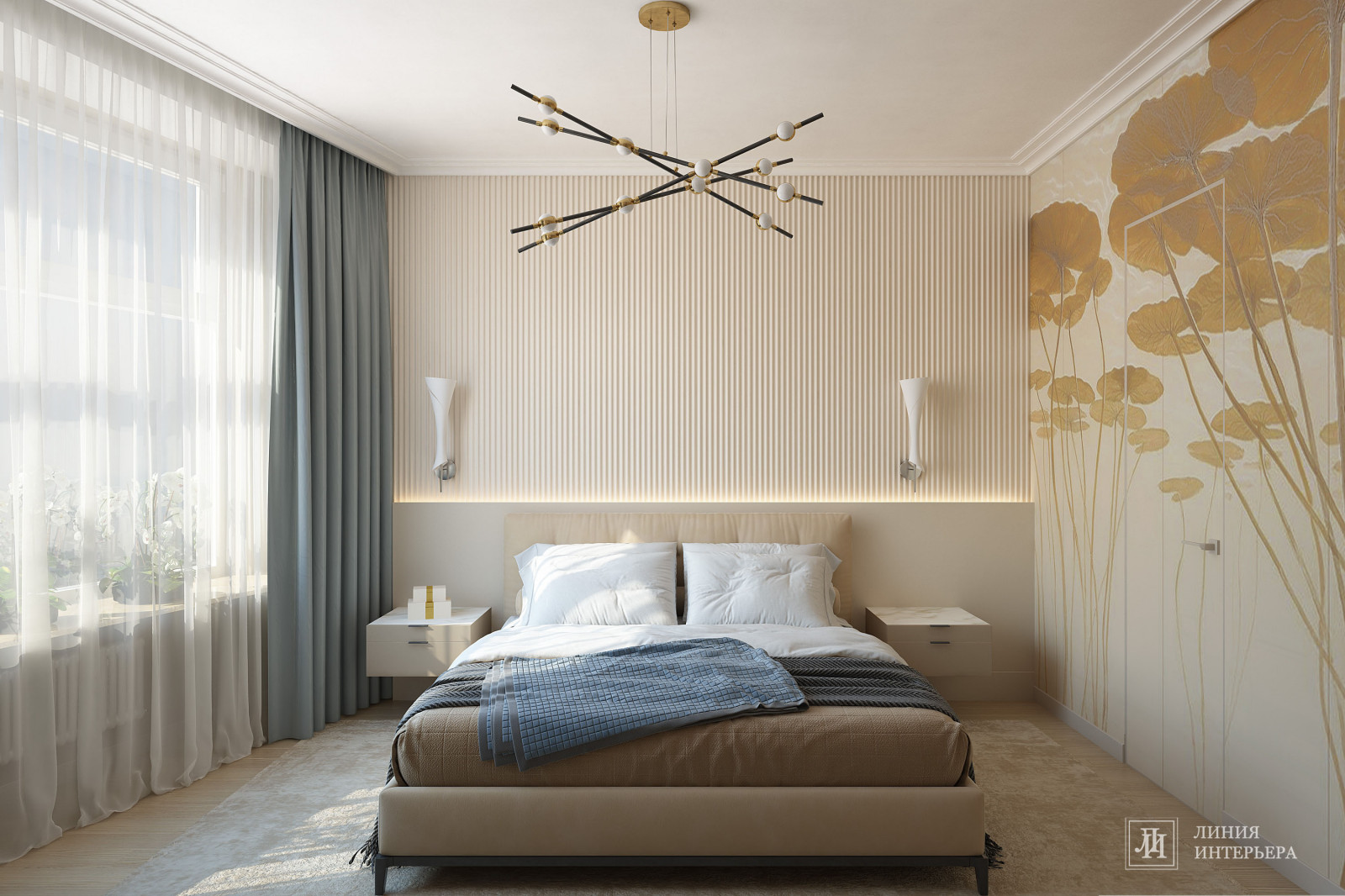 Дизайн интерьера 3-х комнатной квартиры в ЖК Триколор